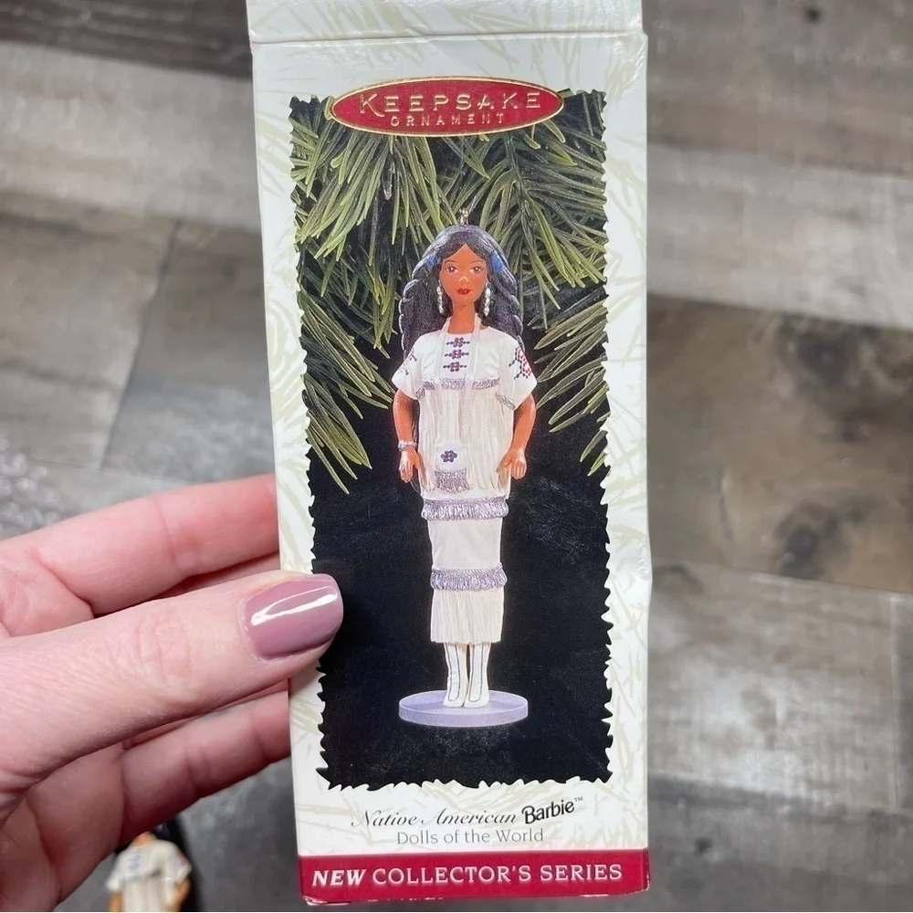 Hallmark Keepsake Ornament Native American Barbie Dolls of the World